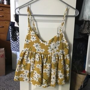Mustard Crop Top